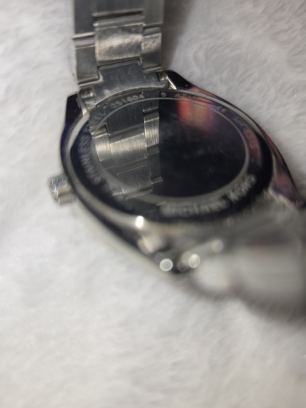 Michael Kors Silver Tone Crystal Bezel Watch - White Dial - Picture 4 of 6